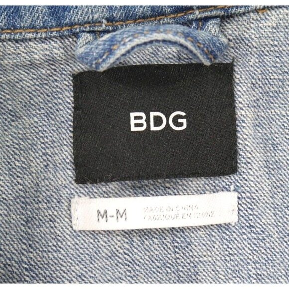 Urban Outfitters BDG Distressed Frayed Denim Vest Womens Size Medium EUC - Picture 3 of 9